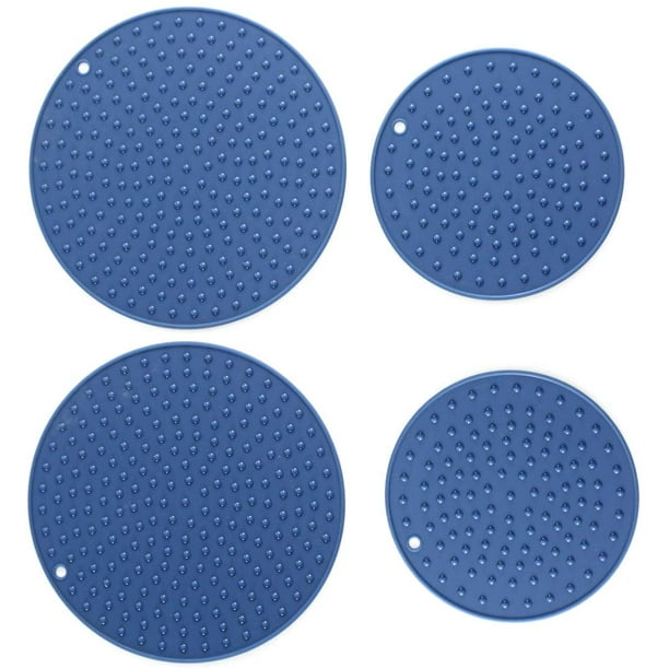 ,Trivet Mat,Place mats,Coasters,Insulation Mat for Hot Dishes/Pot/Bowl/Teapot/Hot Pot Holders,Non-slip,Durable Kitchen Tool 3 pack Silicone Pot Pads 
